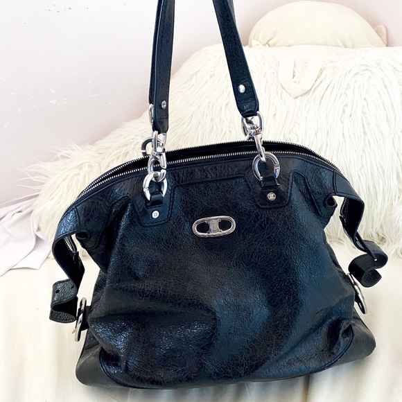 Celine Handbags - nwot Celine vintage leather hobo bag chain fabric